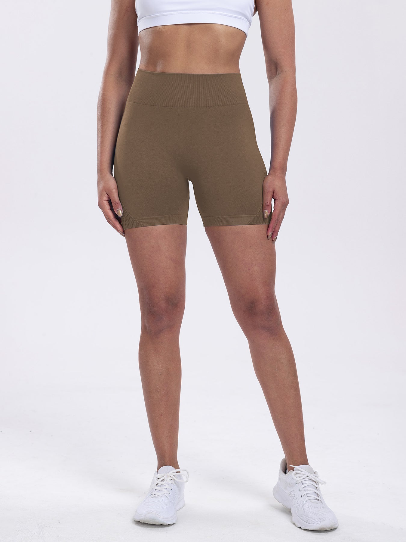 Seamless Impact Shorts for Women, Invisable Scrunch Butt Lifting Gym Seamless Booty Biker Shorts, Breathable Comfortable High Stretch Skinny Shorts, Gym Shorts, Ladies Sportswear for Indoor Outdoor Wear
